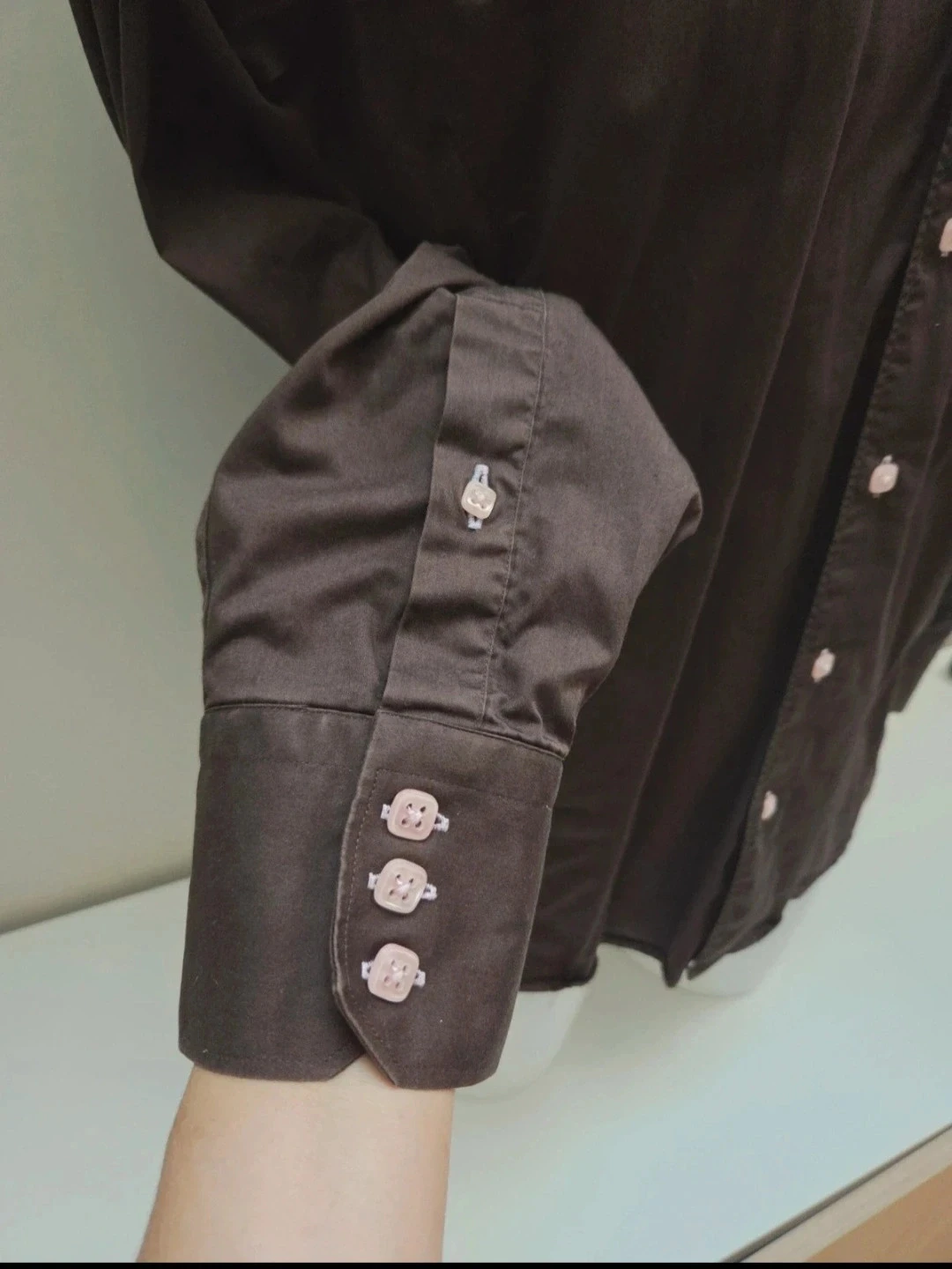 Camisa de mangas longas marrom – photo 4